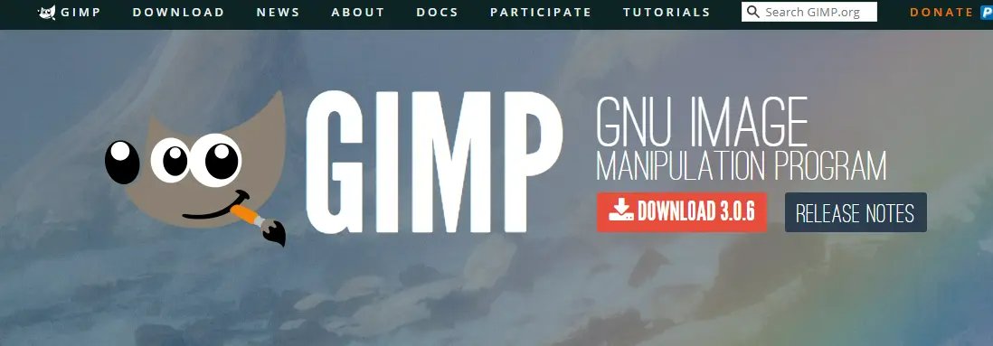 電腦修圖軟體推薦4-GIMP軟體界面