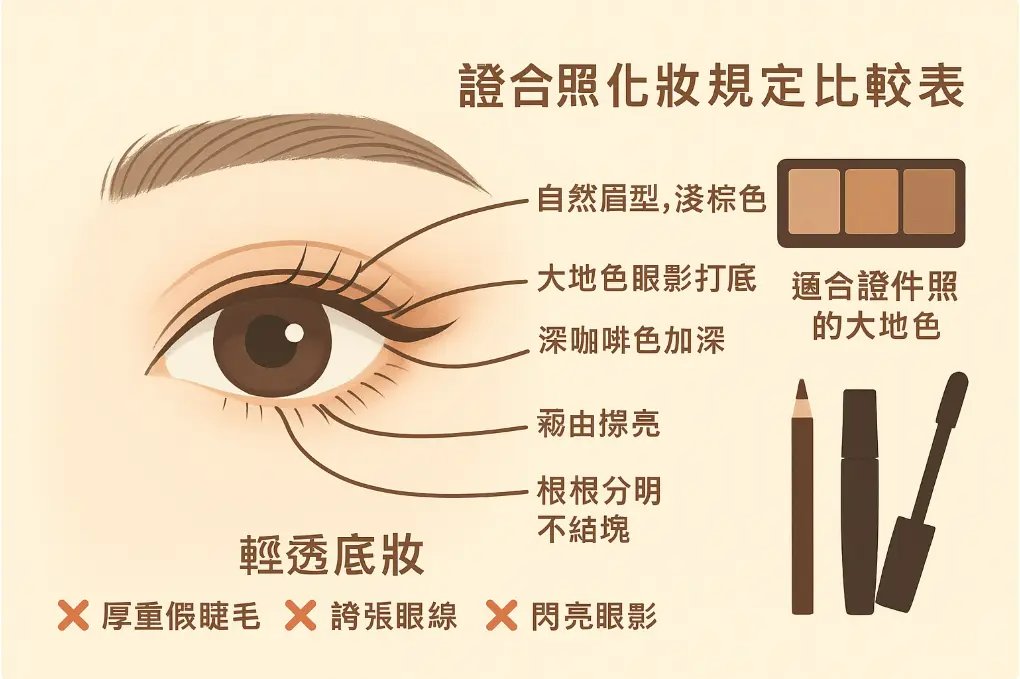 證件照自然眼妝教學