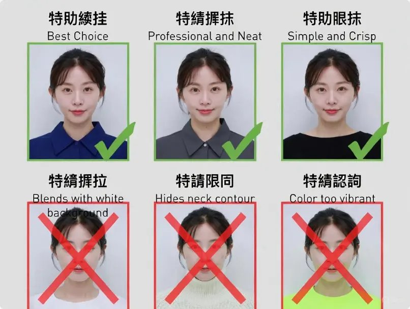 證件照服裝與穿搭建議