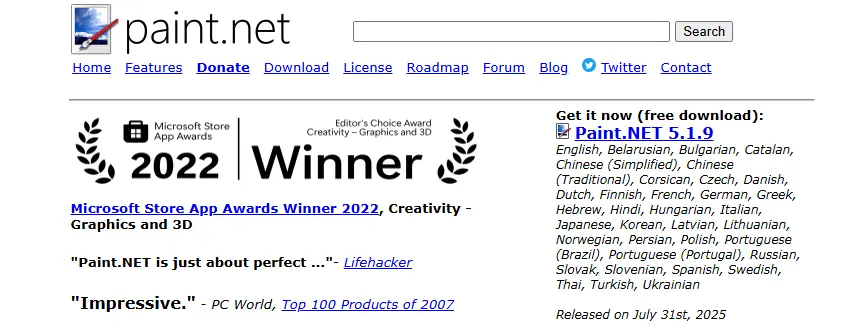 Paint.NET 輕量修圖軟體
