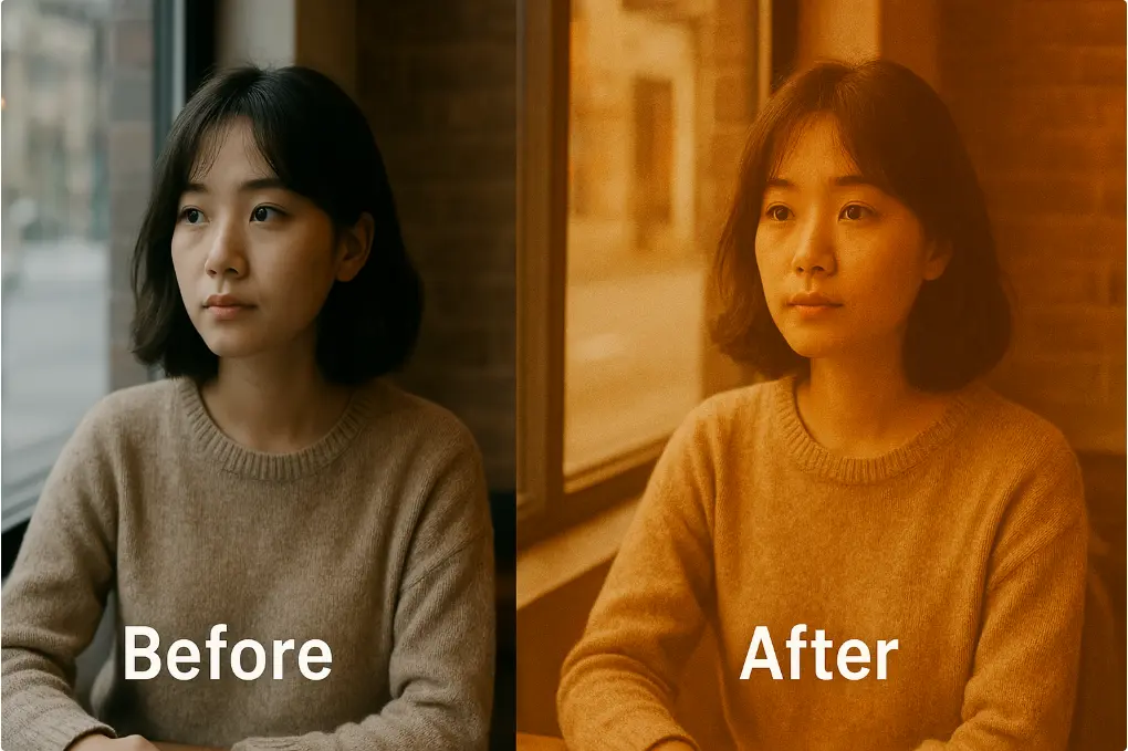 復古濾鏡色調比較