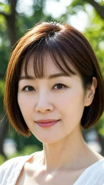 眉上短瀏海 - 2025中年婦女短髮造型減齡神器