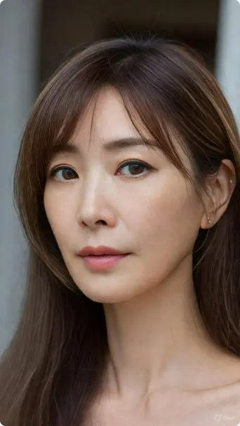 側分長瀏海 - 2025中年婦女短髮造型明星同款