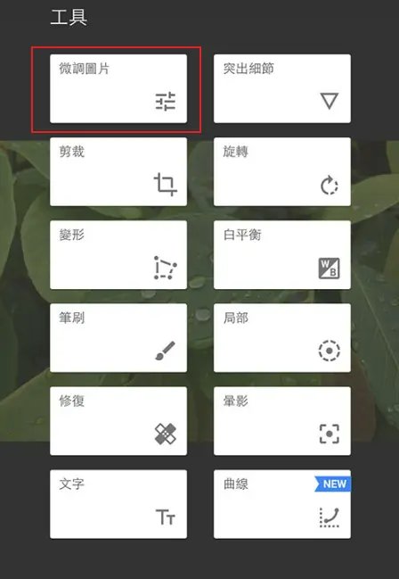 Snapseed 教學 微調圖片