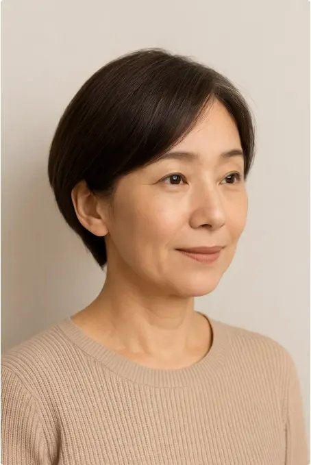 耳下極短髮 - 2025中年婦女短髮造型超人氣減齡款