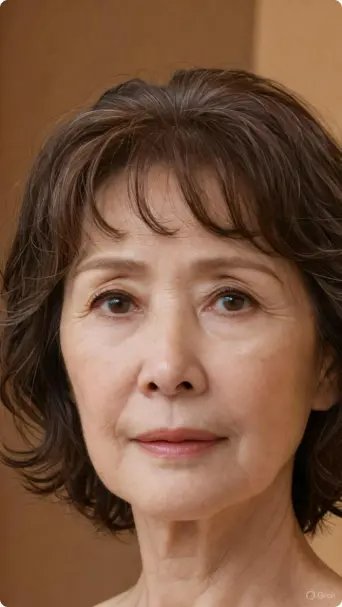 波浪層次短髮 - 2025中年婦女短髮造型立體感代表