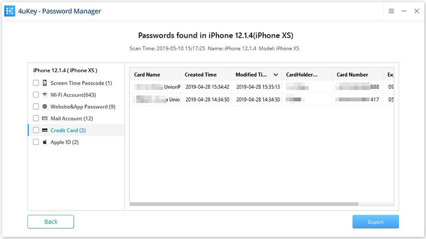 credit card - ios password manager guide