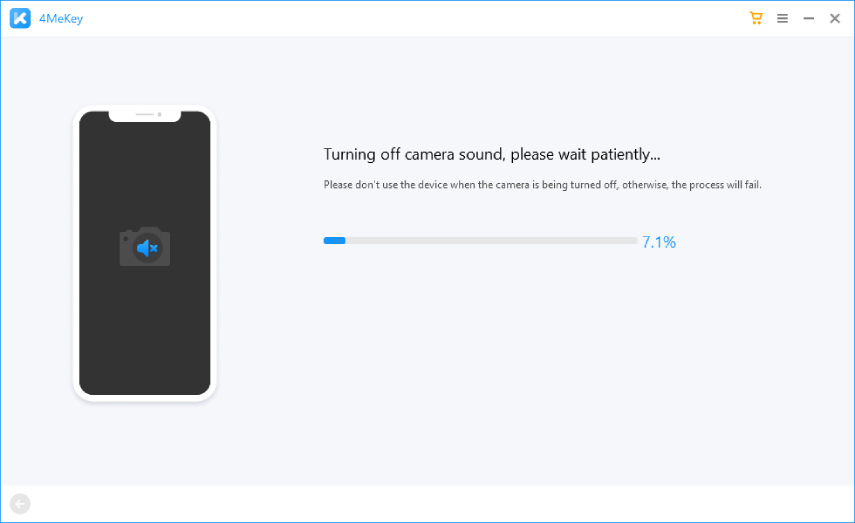 turning off camera sound - 4MeKey