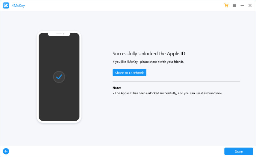 berjaya mengeluarkan id apple - panduan 4MeKey