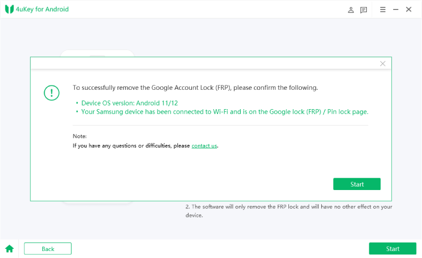 confirm device os version 11 4ukey for android