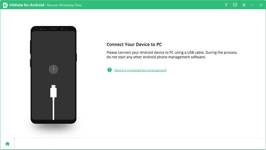 arah untuk menyambungkan peranti dengan ultdata untuk android