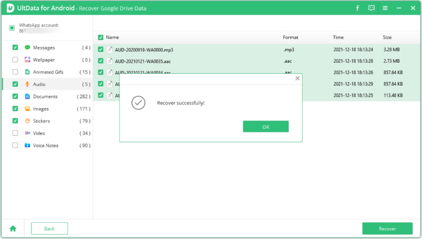 download whatsapp backup from google drive successfully