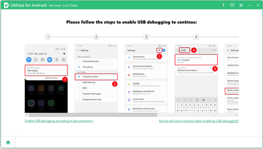 ultdata untuk android mengingatkan untuk membolehkan USB debugging