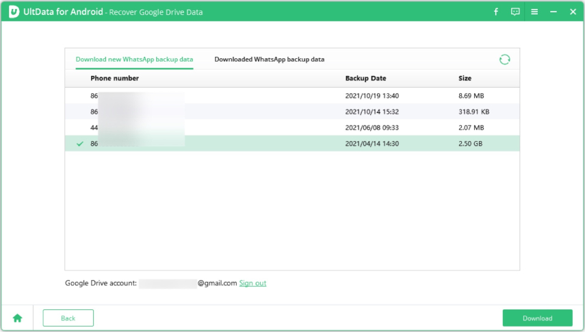 how to download whatsapp backup from google drive