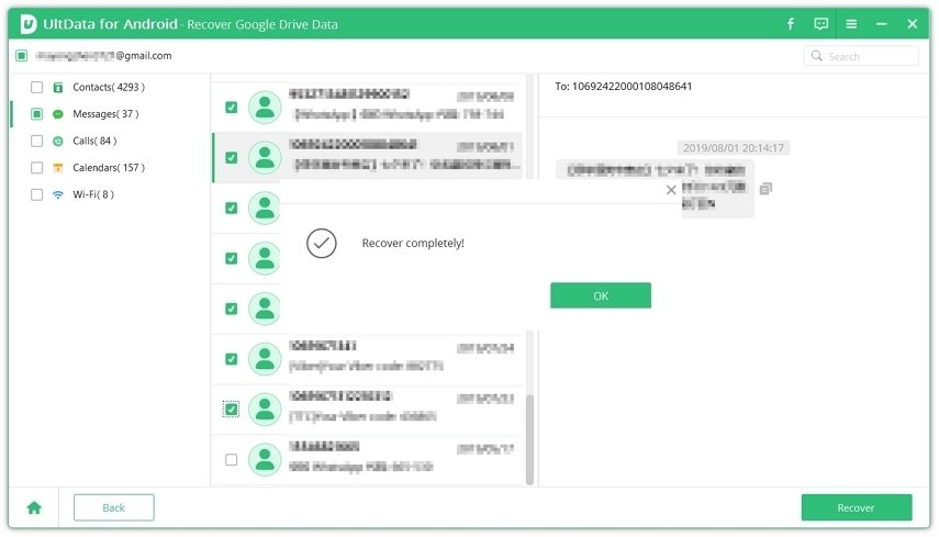 restore google contacts