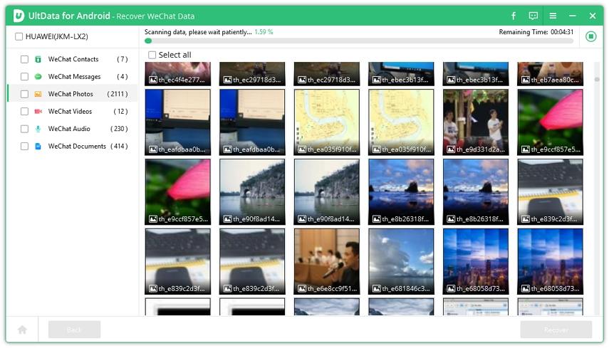 pulihkan sejarah wechat
