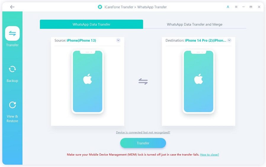 pindahkan whatapp dari iphone ke iphone dengan panduan icarefone