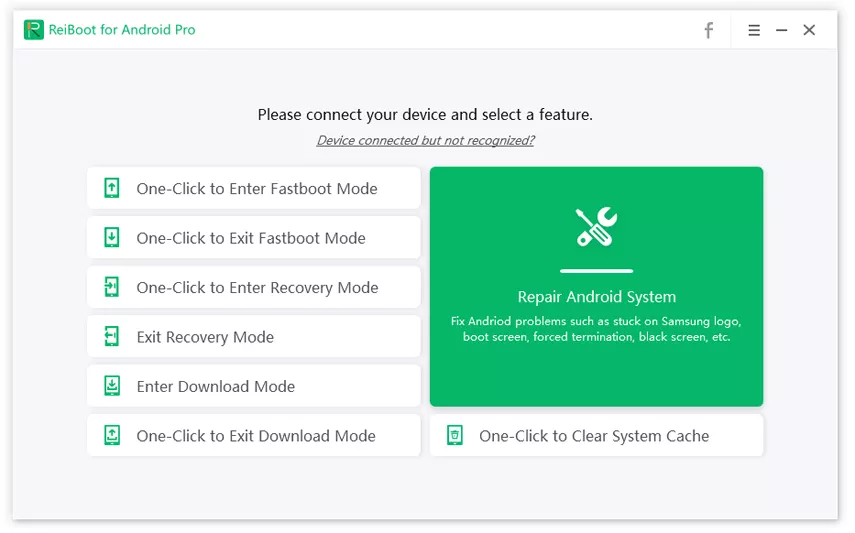 masukkan mod pemulihan android dengan ReiBoot untuk Android