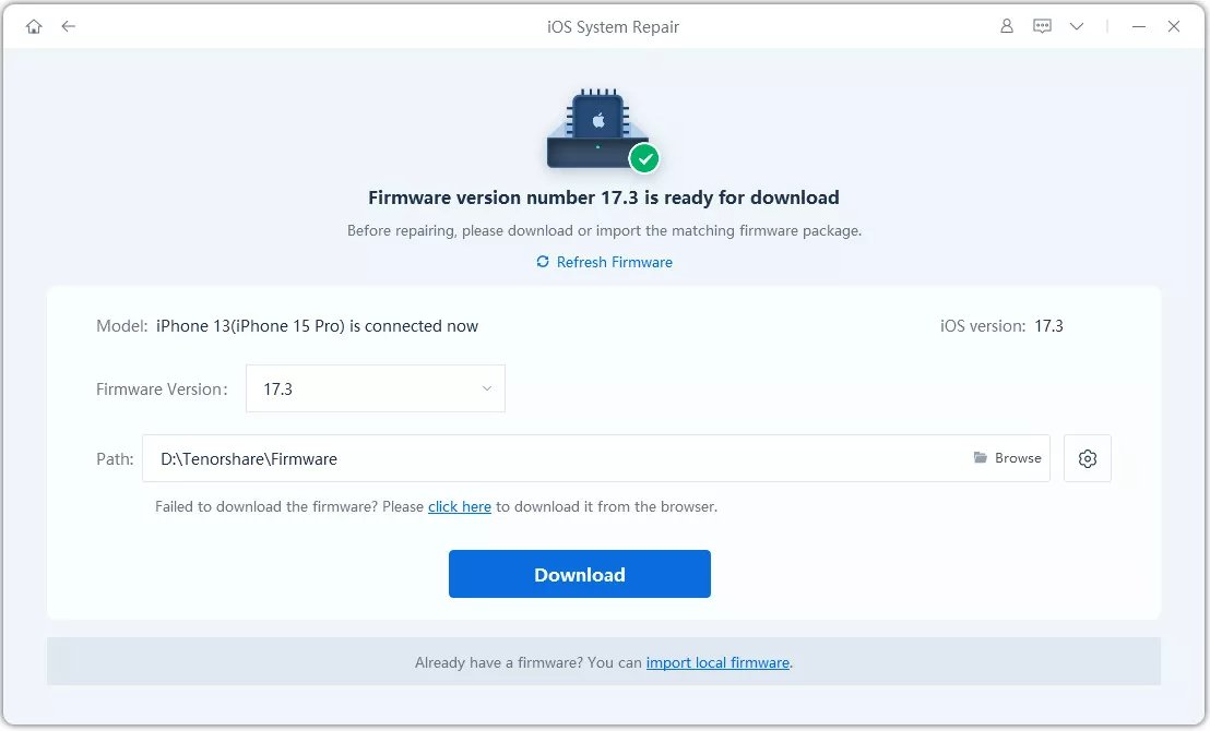 muat turun firmware daripada reiboot