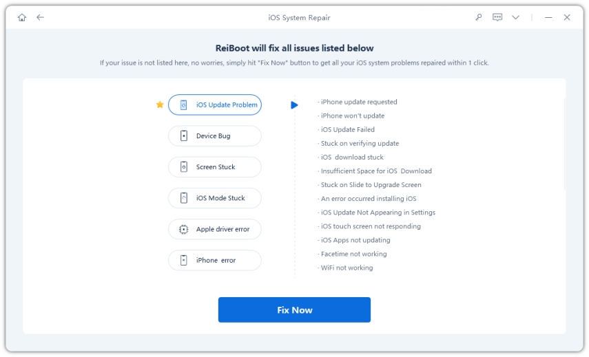 mula untuk menggunakan alat baik pulih sistem iOS