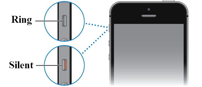 iphone notifications not working-check silent button