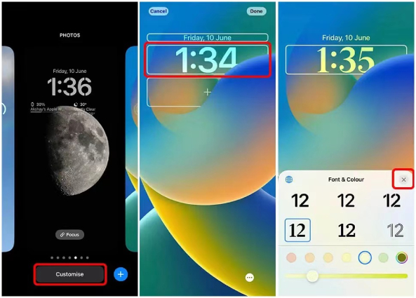 iOS 16設定字體和顏色