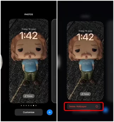 how to delete custom lock screen in ios 16