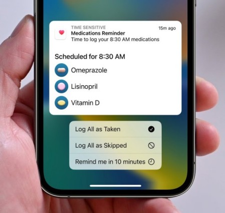 ios 16 medication