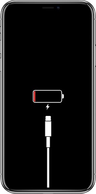 iphone stuck on charging screen
