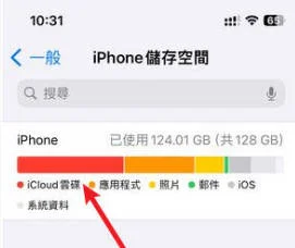 icloud雲碟佔據了大量iphone的儲存空間