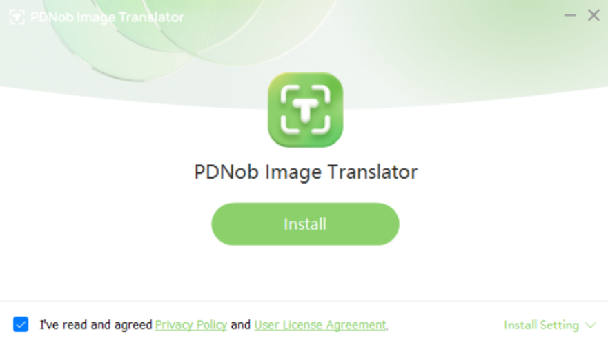 PDNob Image Translator install interface