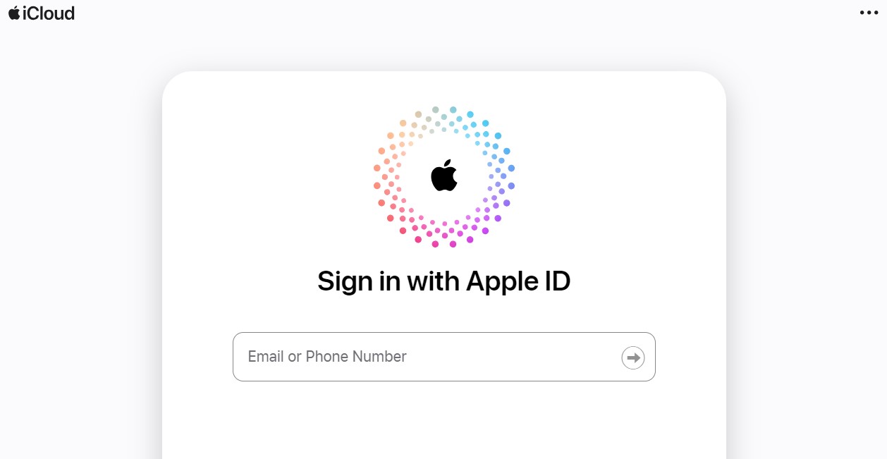 icloud-web-version-uses-apple-id-to-log-in