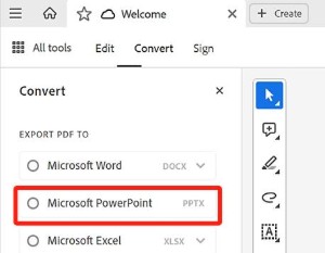 透過Adobe Acrobat 處理PDF轉PPT