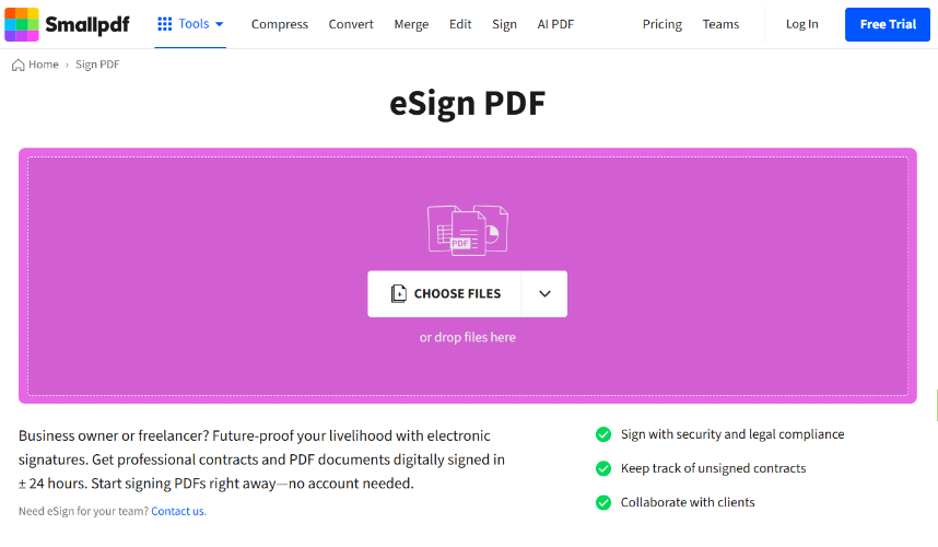 smallpdf esign