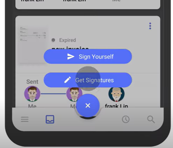 DottedSign app add signature