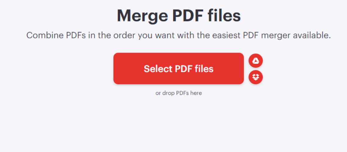 點選「選擇PDF」上傳多個PDF檔案