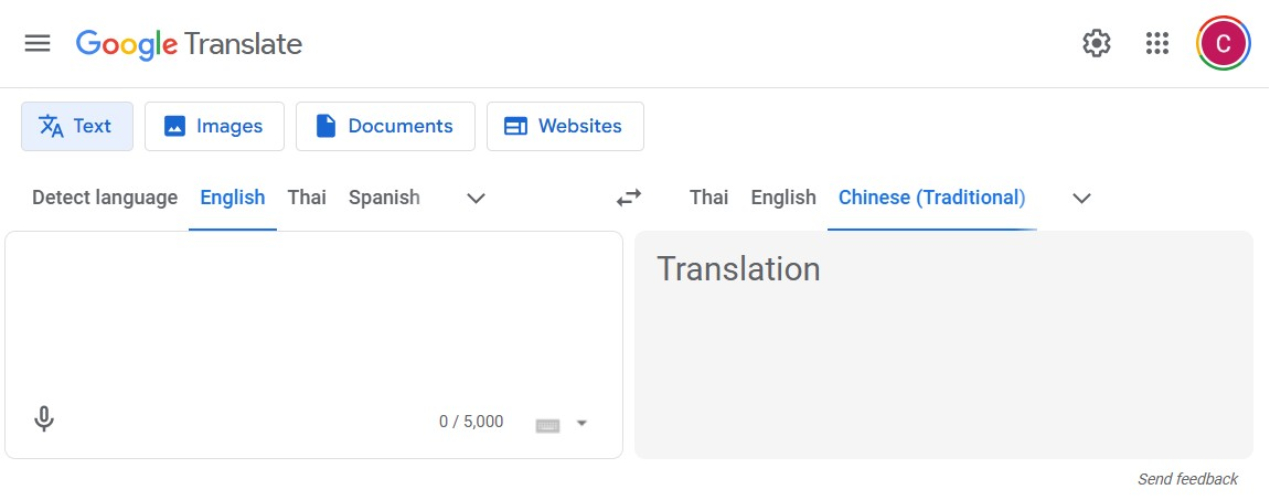 google ai translate