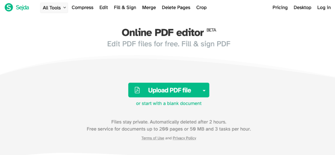 Sejda PDF