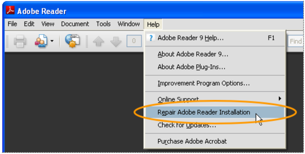 Adobe Acrobat 修復