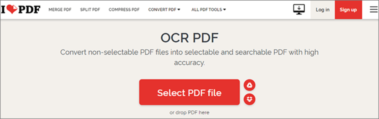 iLovePDF OCR