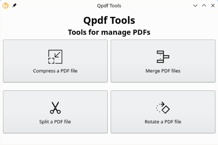 QPDF 工具介面