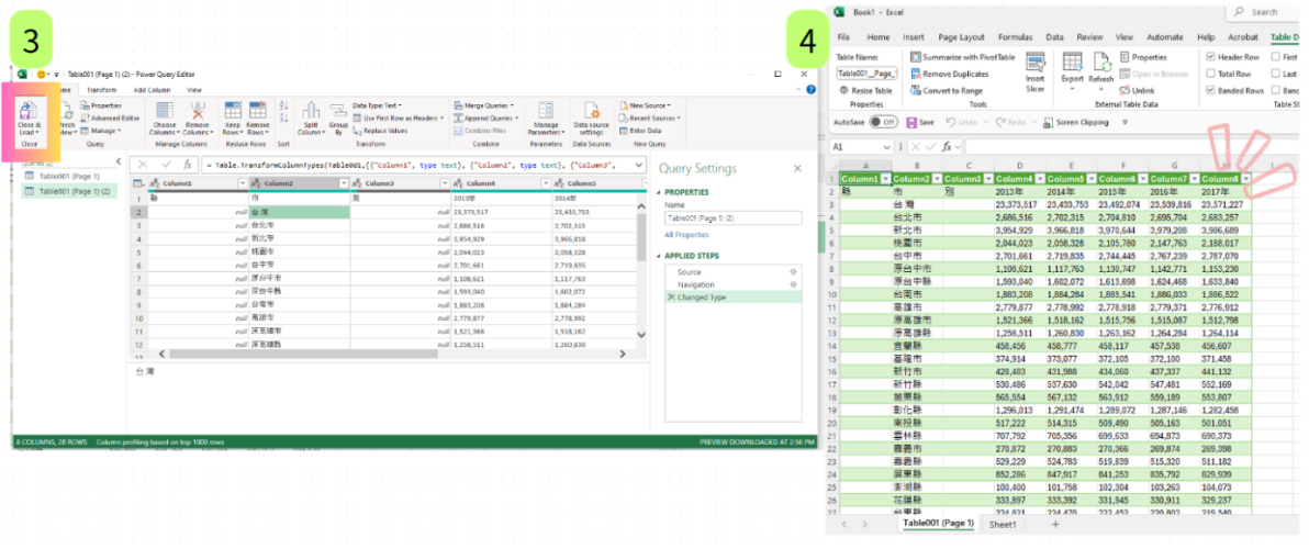 transfer data frim pdf to excel