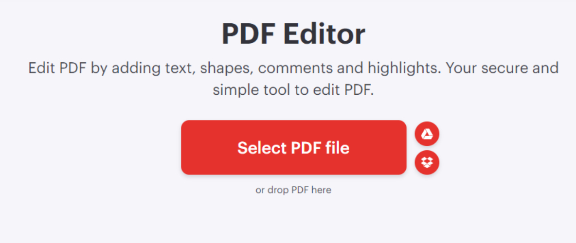 选择PDF文件至iLovePDF