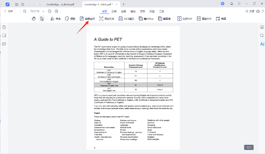 編輯PDF
