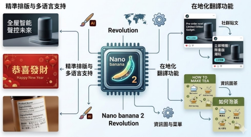 Nano banana2 文字渲染與在地化示意