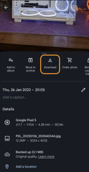 透過Google 相簿還原照片