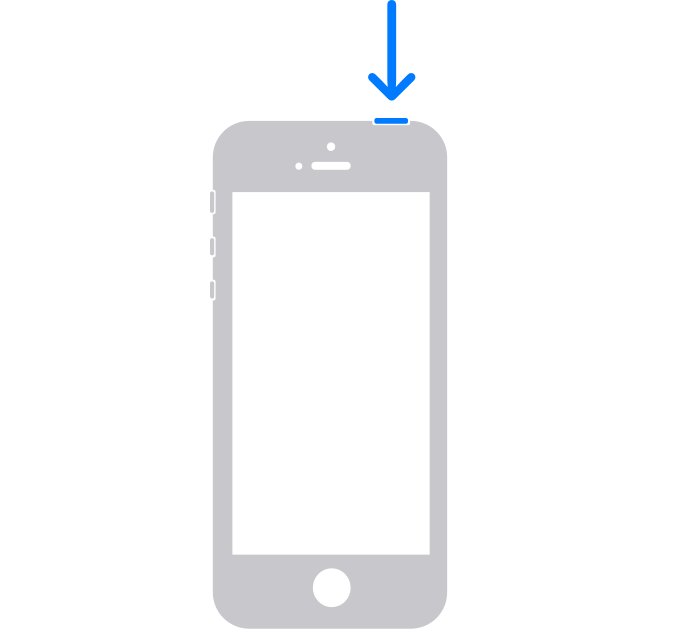  iPhone SE（第 1 代）、iPhone 5 及更早版本重啟操作步驟