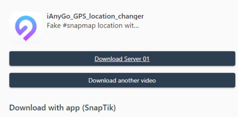 粘貼 TikTok 影片連結