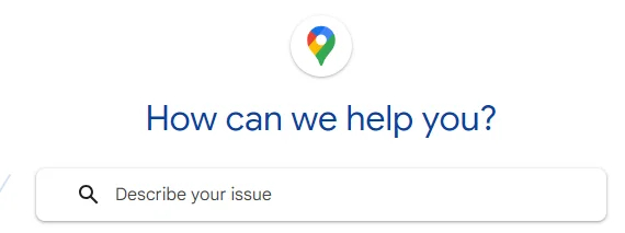 Google 地圖錯誤回報