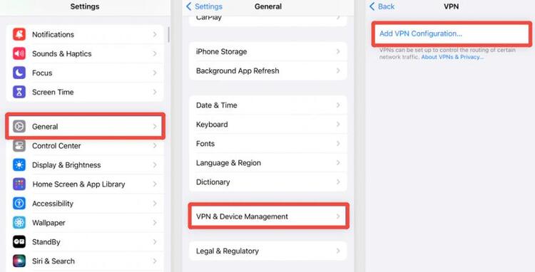 iPhone VPN設定步驟1